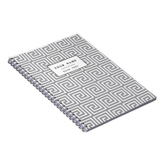 Klassiek grijs en wit Grieks Zeer belangrijk Patro Notitieboek (Rechterzijde)