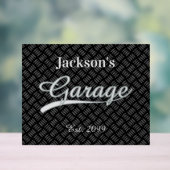 Klassiek Grijs Garage Acryl teken Acryl Bord (Neutraal)