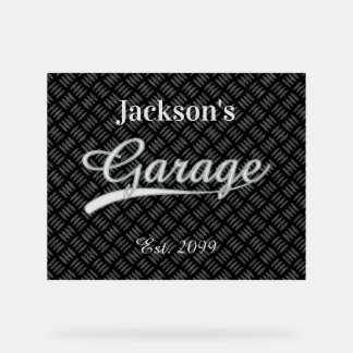Klassiek Grijs Garage Acryl teken Bord