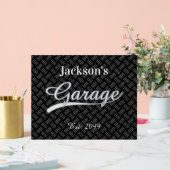 Klassiek Grijs Garage Acryl teken Bord (Huwelijk)