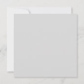 Klassiek Grijs Monogram Sla de datum op Save The Date (Achterkant)