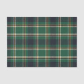 Klassiek groen blauw geel geruit tissuepapier (Voorkant)