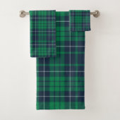Klassiek Groen Blauw Plaid Bad Handdoek (Insitu)