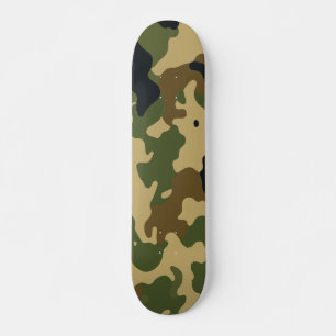 Klassiek groen camouflagepatroon persoonlijk skateboard