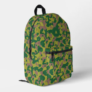 Klassiek groen en bruin camouflage legerpatroon bedrukte rugzak