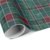 Klassiek groen en rood plaid – Feestelijke Kerst Cadeaupapier (Rol Hoek)