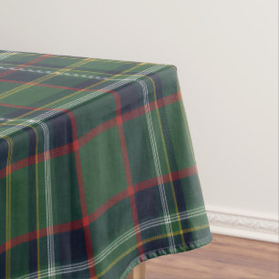 Klassiek groen en rood tartan geruit patroon tafelkleed