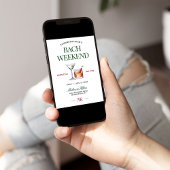 Klassiek groen en rood vrijgezellenweekend met coc kaart