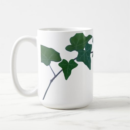Klassiek Groen Engels Ivy groen botanisch Koffiemok (Links)