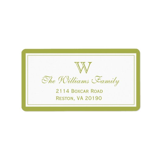 Klassiek groen etiket (Voorkant)