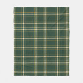 Klassiek groen geruit Kerstmis Fleece Deken (Voorkant)