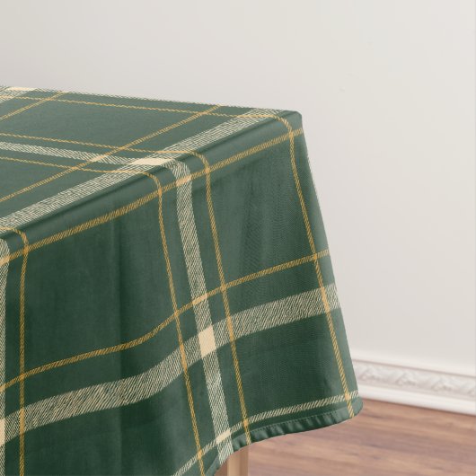 Klassiek groen geruit Kerstmis Tafelkleed (Voorbeeld)