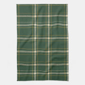 Klassiek groen geruit Kerstmis Theedoek (Verticaal)