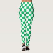 Klassiek groen geruit leggings (Achterkant)
