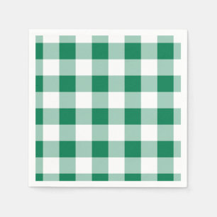 Klassiek groen geruit naadloos patroon servet