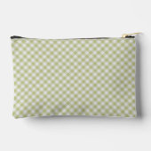 Klassiek groen geruit patroon cosmetische make-upt etui (Achterkant)