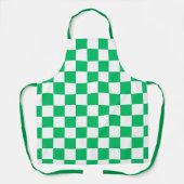 Klassiek groen geruit schort (Voorkant)