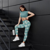 Klassiek groen geruit workout damesleggings leggings