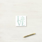 Klassiek Groen met Liefde Post-it® Notes (Op bureau)