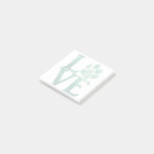 Klassiek Groen met Liefde Post-it® Notes (Schuin)