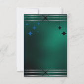 Klassiek groen ontwerp kaart (Achterkant)