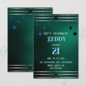 Klassiek groen ontwerp kaart (Voorkant / Achterkant)