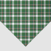 Klassiek groen rood blauw wit speldenkpatroon tissuepapier (Detail)