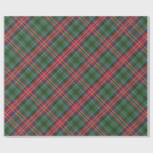 Klassiek groen rood geruite elegante tartan cadeaupapier (Vlak)