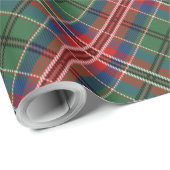 Klassiek groen rood geruite elegante tartan cadeaupapier (Rol Hoek)