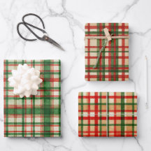 Klassiek groen rood Waterverf geplakt kunstpatroon