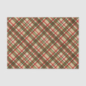 Klassiek groen rood Waterverf geplakt kunstpatroon Tissuepapier (Voorkant)