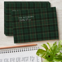 Klassiek groen tartan geruit kerstfeest