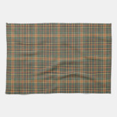 Klassiek groen tartan geruit patroon theedoek (Horizontaal)
