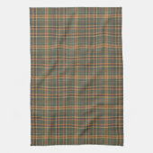 Klassiek groen tartan geruit patroon theedoek (Verticaal)