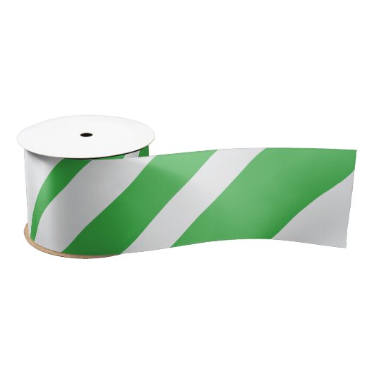 Klassiek groen & wit snoepriet gestreept lint (Spoel)