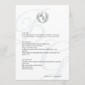 Klassiek groot elegant monogram trouwjurk van Vint Menu (Voorkant)