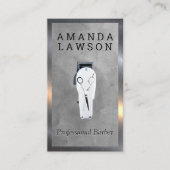 Klassiek | Haar Knipapparaten en Scharen | QR Code Visitekaartje (Voorkant)