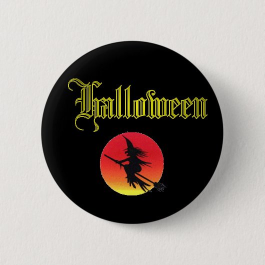 Klassiek Halloween-ontwerp. Ronde Button 5,7 Cm (Voorkant)