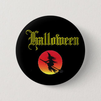 Klassiek Halloween-ontwerp. Ronde Button 5,7 Cm