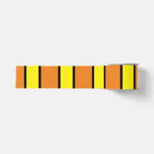 Klassiek Halloween Oranje, Geel en Zwart Lint
