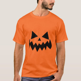 Klassiek Halloween Pumpkin Face Design met Spooky T-shirt