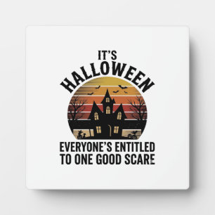 Klassiek Halloween Spokenhuis Goed Schrik T-shirt_ Fotoplaat