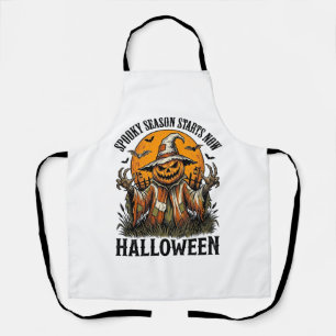 Klassiek Halloween Vogelverschrikker Pompoen Heks Schort