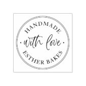 Klassiek Handgemaakt Met Liefde Rubberstempel (Afrduk)