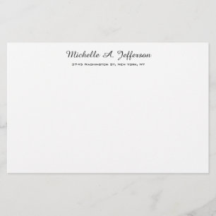 Klassiek Handgeschreven Creatief Trend Wit Briefpapier