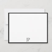 Klassiek handgeschreven tekstschrift Elegant monog Notitiekaartje (Voorkant)