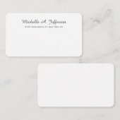 Klassiek Handschrift Creatief Trendy Wit Notitiekaartje (Voorkant / Achterkant)