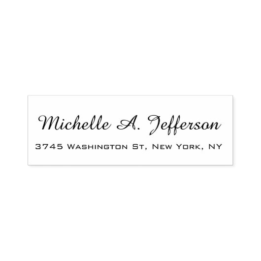 Klassiek Handschrift Creatief Trendy Wit Zelfinktende Stempel (Design)