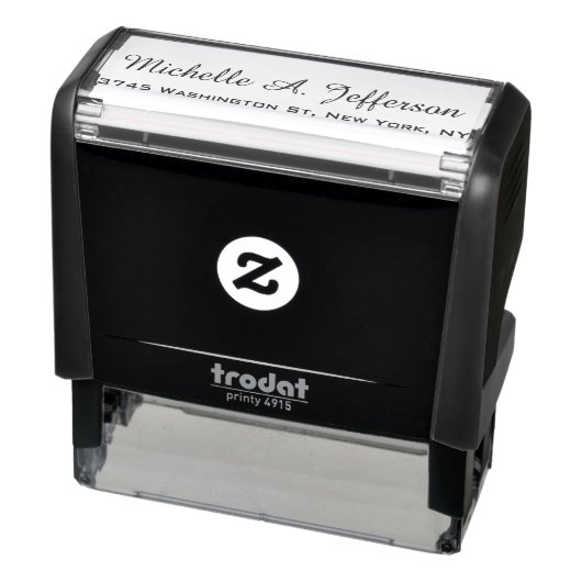 Klassiek Handschrift Creatief Trendy Wit Zelfinktende Stempel (Product)
