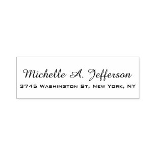 Klassiek Handschrift Creatief Trendy Wit Zelfinktende Stempel